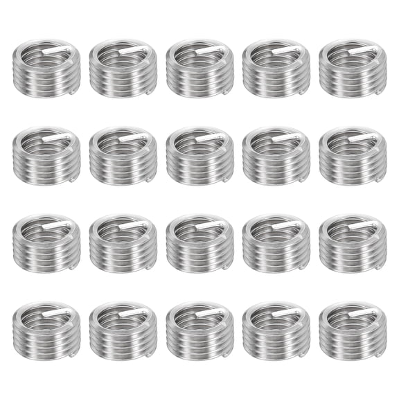 Uxcell 80pcs Wire Thread Inserts M10 x 1.5 x 1D Metric Helical Threaded Sleeve