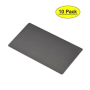 Uxcell 80x40x1mm Aluminum Blank Metal Card Anodized Black 10 Pack