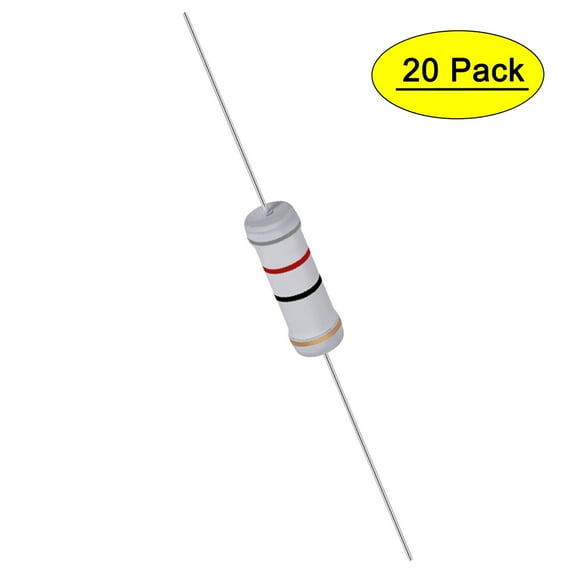 Uxcell 20Pcs 3W 3 Watt Metal Oxide Film Resistor 82 Ohm ±5% Tolerance