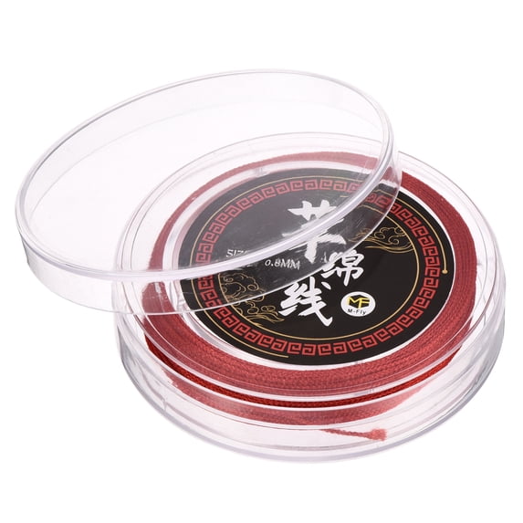 Uxcell 82FT Nylon Braided Beading Thread Wire Line for DIY Craft Red