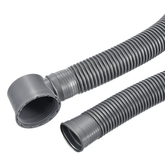 Uxcell 82cm Bathtub Drain Pipe Expandable Tubing Flexible Drainage Hose Grey 1 Pack