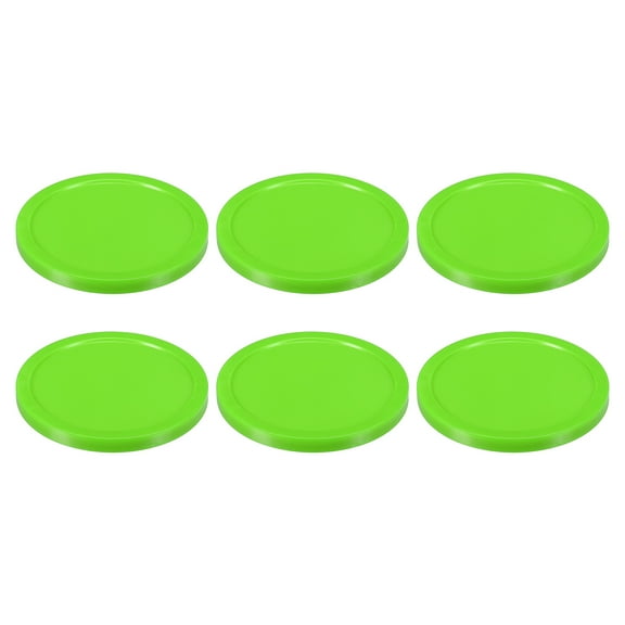 Uxcell 82mm/3.2 Inch Air Hockey Pucks, Air Hockey Heavy Replacement Pucks, Light Green, 6 Pack