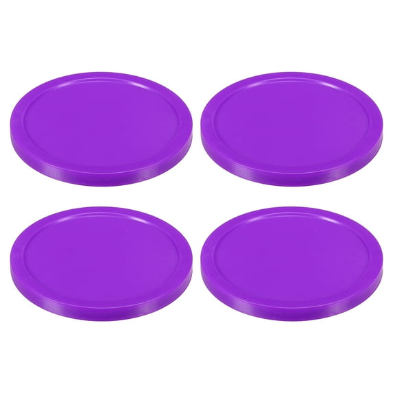 Uxcell 82mm/3.2 Inch Air Hockey Pucks, Air Hockey Heavy Replacement Pucks, Purple, 4 Pack