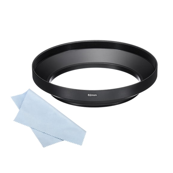 Uxcell 82mm Lens Hood, Wide Angle Matte Surface Anti-reflective Inside Hood, Black