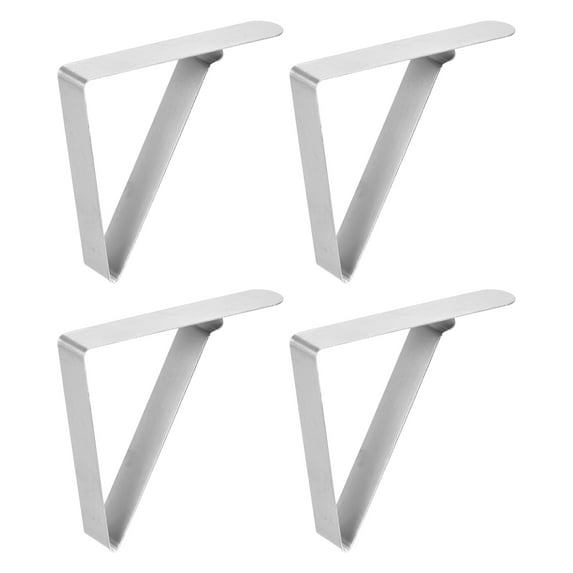 Uxcell 83mm x 73mm 430 Stainless Steel Tablecloth Clips, Silver Tone 8 Pack