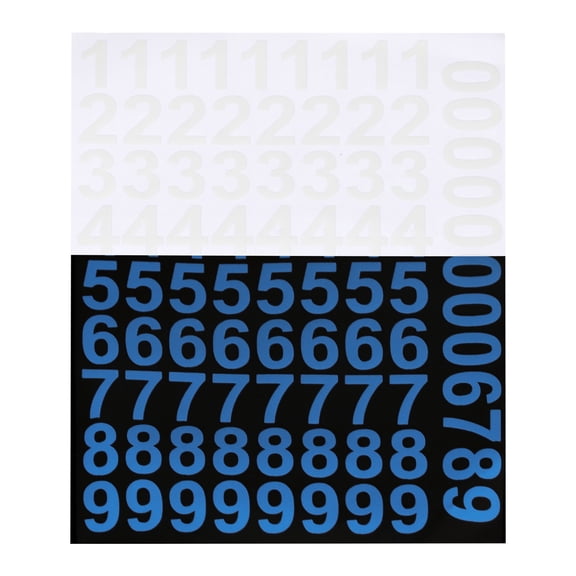 Uxcell 85 Pcs Glow in the Dark Number Decals Decor, Blue Luminous Adhesive Wall Stickers, 3D Glowing Stickers for Ceiling Bedroom Bedding Room Decoration