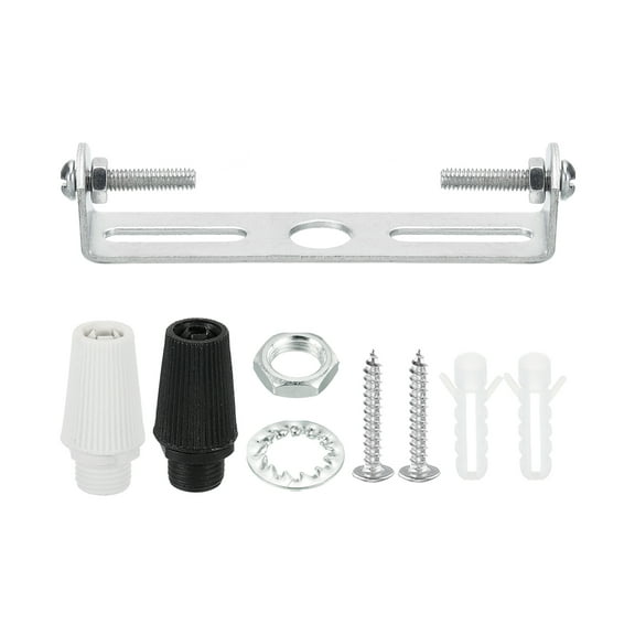 Uxcell 85mm Ceiling Light Plate Kit Light Fixture Mounting Bracket Plate Steel Crossbar 1 Set