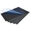 thumbnail image 1 of Uxcell 85mm x 50mm x 0.5mm Anodized Aluminum Blank Metal Card Black 5 Pack, 1 of 6