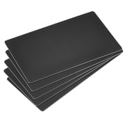 Uxcell 85x50x1mm Anodized Aluminum Blank Metal Card Black 15 Pack