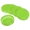 thumbnail image 1 of Uxcell 86mm Wide Mouth Plastic Mason Jar Lids with Silicone Sealing Ring, Green 1Set/10 Pack, 1 of 5