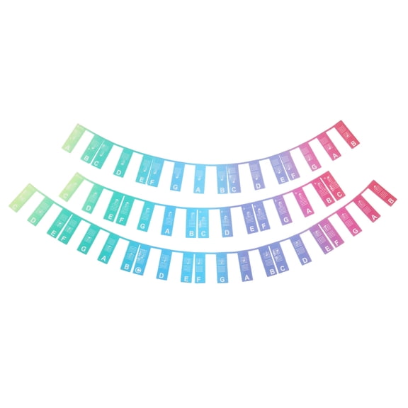Uxcell 88Key Piano Note Guide for Beginners,Rainbow Color