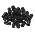 thumbnail image 1 of Uxcell 88Pcs Silicone End Caps, 8mm(5/16") ID 18mm(11/16") Height Round Screw Thread Protectors Flexible Screw Bolt Covers Caps for Metal Tube Rod Bolt, Black, 1 of 7