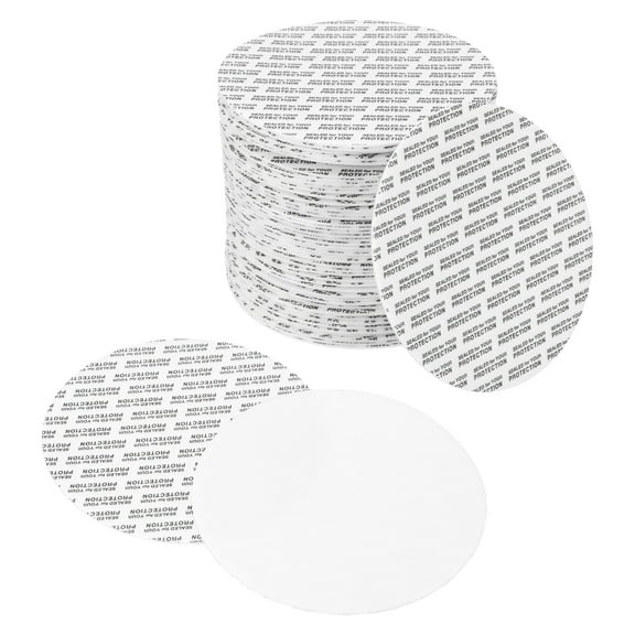 Uxcell 89mm/3.5"Foam Lid Liner, 80Pcs Adhesive Round PS Pressure Sensitive Seals, Cap Liners Resistant Tamper for Plastic Glass Jar Bottle Cap Canning Vials Seals