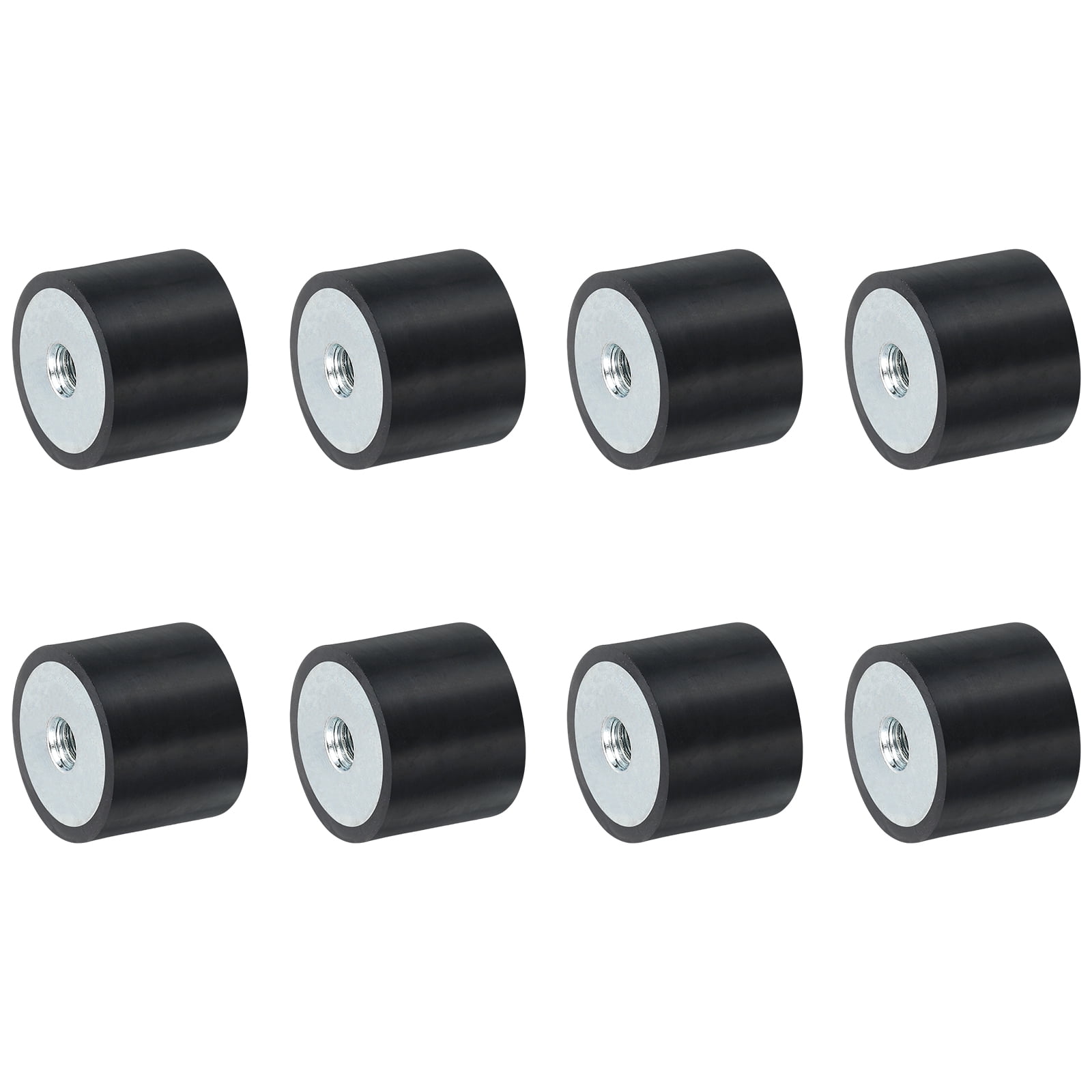 Threaded Fixture Pads Uxcell 8Pack 25 x 20mm Rubber Female M6 Thread Isolator Replaces Anti ...