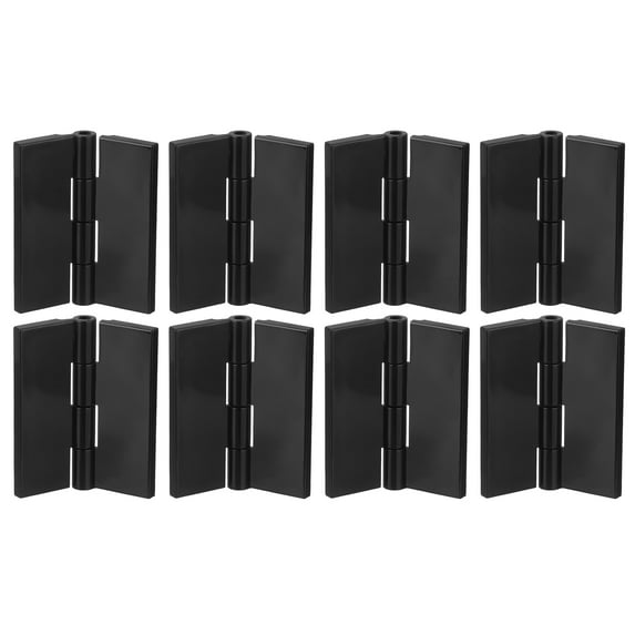 Uxcell 8Pack 45x38mm Inch Acrylic Hinges Mini Hardware Folding Hinge for Box Black