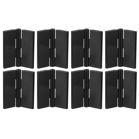 Uxcell 8Pack 45x38mm Inch Acrylic Hinges Mini Hardware Folding Hinge for Box Black