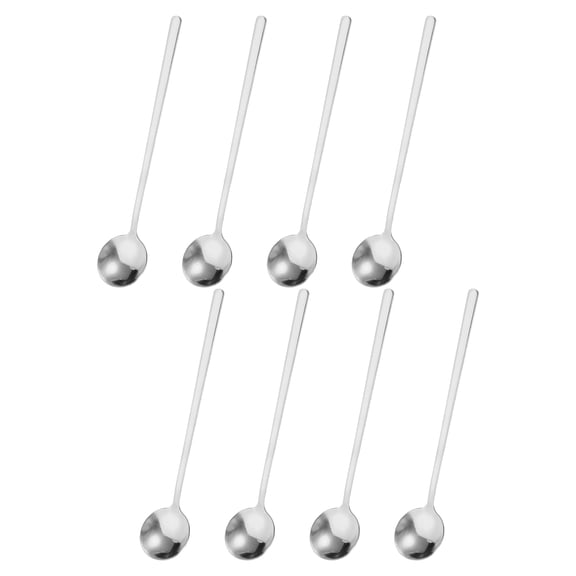 Uxcell 8Pack 6" Stainless Steel Espresso Spoons Mini Coffee Spoon Teaspoon, Silver