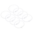 thumbnail image 1 of Uxcell 8Pack Cable Key Rings, 6-inch(155mm) Wire Keychain Twist Loops, White, 1 of 7