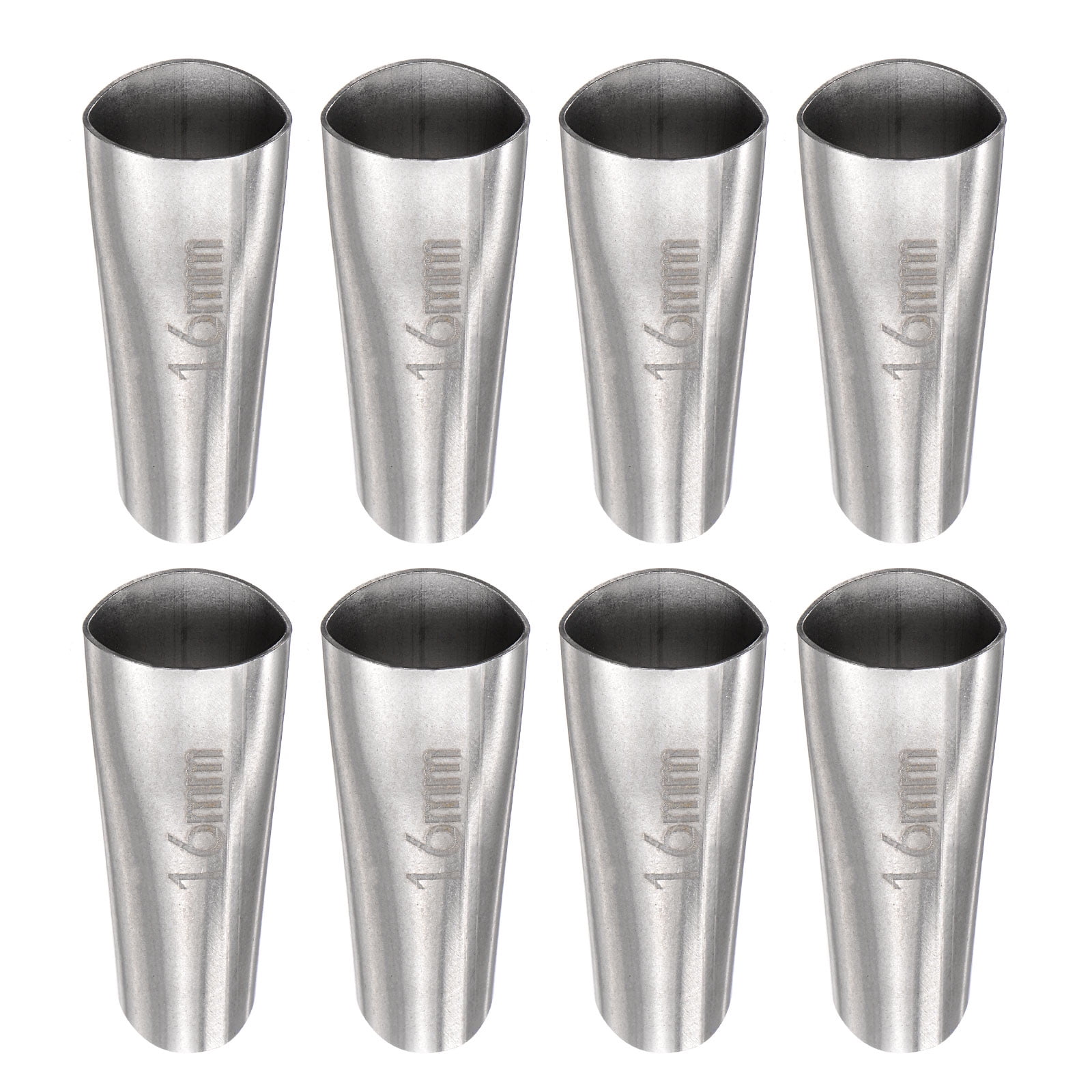 Uxcell 8Pack Caulking Nozzles, 16mm Width Stainless Steel Reusable
