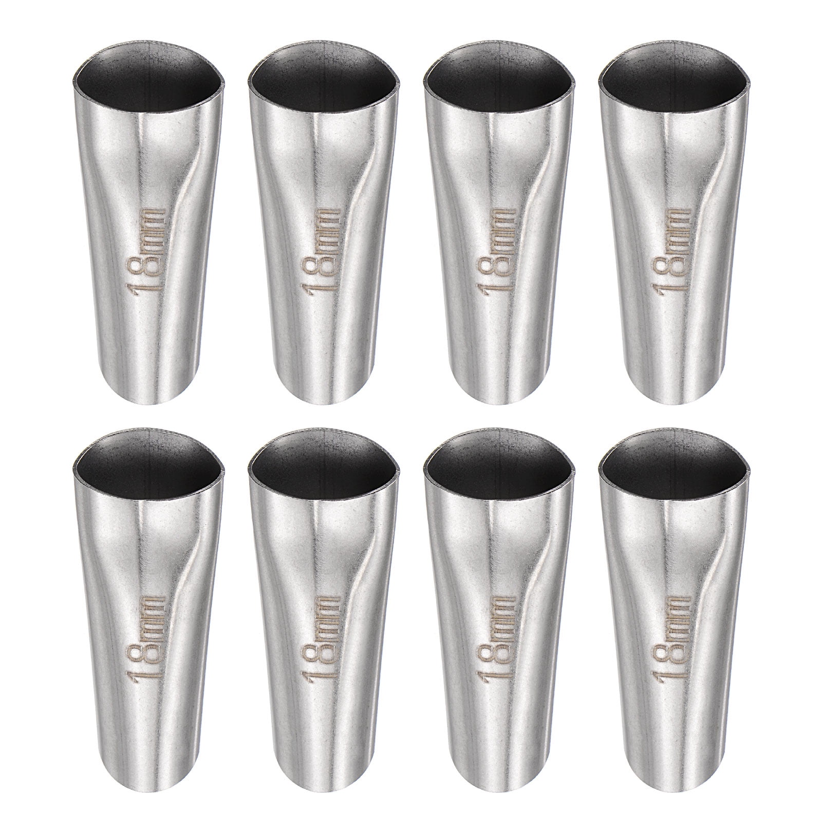 Uxcell 8Pack Caulking Nozzles, 18mm Width Stainless Steel Reusable