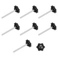 thumbnail image 1 of Uxcell 8Pack Clamping Screw Knob, M4 x 50mm Hex Shaped Star Knob for Umbrella Base Mechanical Furniture, 25mm Dia, 1 of 6