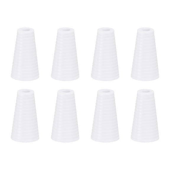 Uxcell 8Pack Cord Knobs, 19mm Window Blind Tassels Plastic Pull Cord Tassel Drops Pull End Pendant for Window Blinds Shade Curtain, White