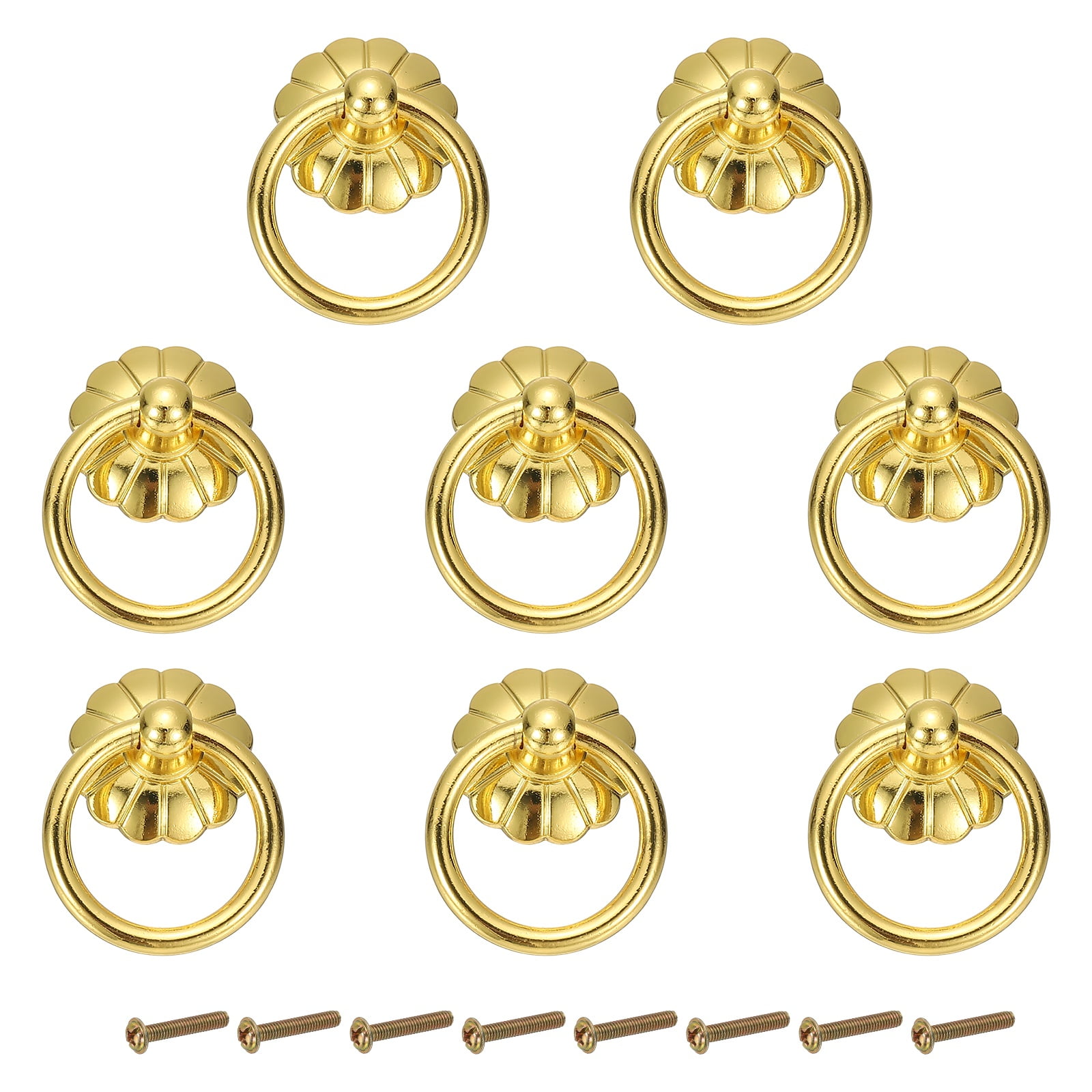 gold ring pulls for dresser Mission Style Solid Brass Oversized Ring Pull for Cabinets & Furniture –  Antique Hardware Supply main image 1
