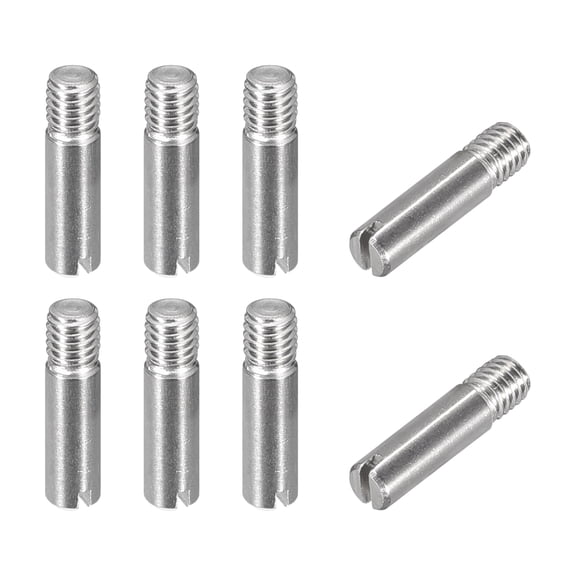 Uxcell 8Pack M3 x 12mm Slotted Cylindrical Pin 304 Stainless Steel Dowel Locating Pin