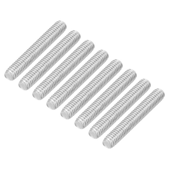 Uxcell 8Pack M4 x 25mm 0.7mm Pitch 304 Stainless Steel Fully Threaded Rod Bar Studs