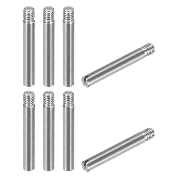 Uxcell 8Pack M4 x 30mm Slotted Cylindrical Pin 304 Stainless Steel Dowel Locating Pin