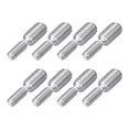 thumbnail image 1 of Uxcell 8Pack M4x10mm to M6x10mm Double End Threaded Stud 304 Stainless Steel Screw Bolts, 1 of 6