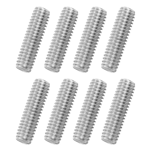 Uxcell 8Pack M6x20mm 316 Stainless Steel Fully All Threaded Rod Studs, 1mm Pitch