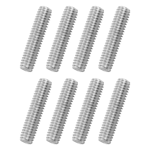 Uxcell 8Pack M6x25mm 316 Stainless Steel Fully All Threaded Rod Studs, 1mm Pitch