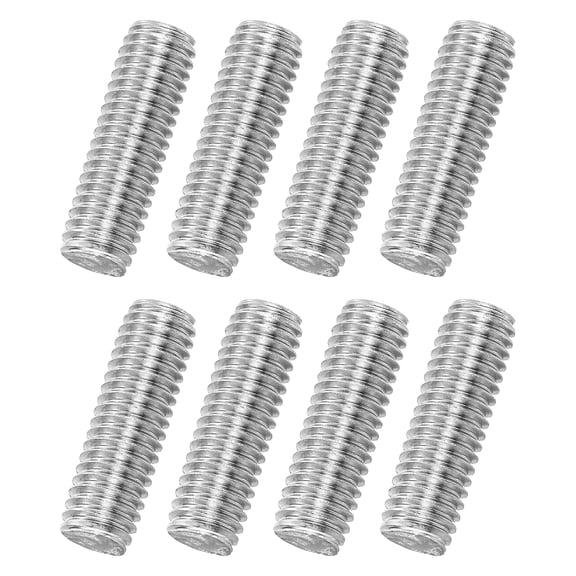Uxcell 8Pack M8x25mm 316 Stainless Steel Fully All Threaded Rod Studs, 1.25mm Pitch