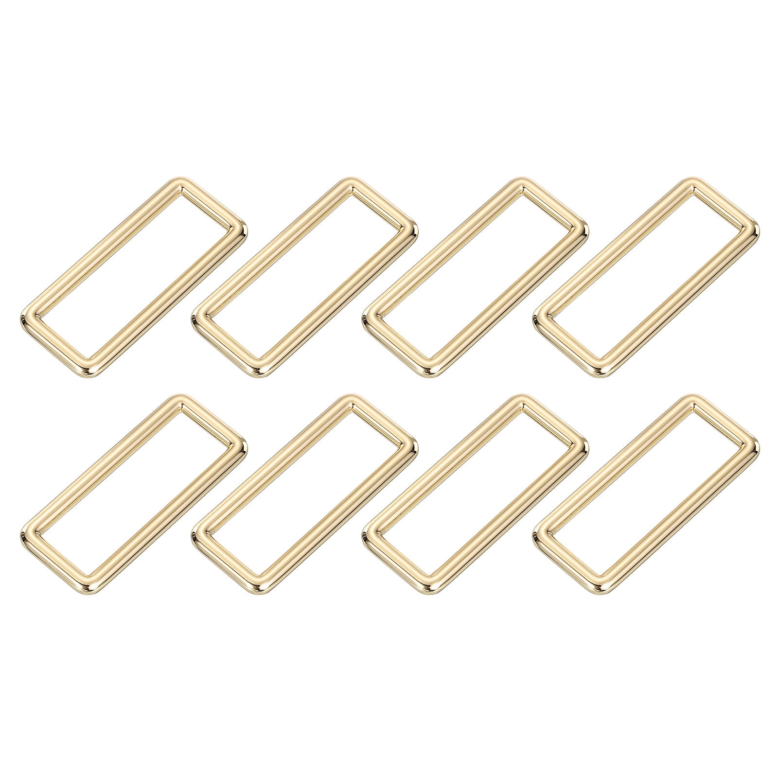 Uxcell 8Pack Metal Rectangle Ring, 2 x 5/8 Inch Metal Rectangular ...