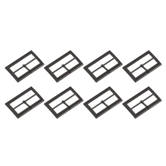 Uxcell 8Pack Metal Roller Buckles, 35mm/1.4" Single Pin Buckle Strap Adjuster, Dark Gray