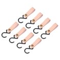 thumbnail image 1 of Uxcell 8Pack PU Leather S Hooks for Hanging Multipurpose Camping Hook Hanger, Pink, 1 of 6