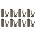 thumbnail image 1 of Uxcell 8Pack Shoelace Tips Alloy Shoelace Head, Dark Brown Cylindrical Shoe Lace Ends Cords End Tip for Clothes, 1 of 6