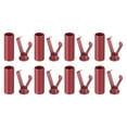 thumbnail image 1 of Uxcell 8Pack Shoelace Tips Alloy Shoelace Head, Wine Red Cylindrical Shoe Lace Ends Cords End Tip for Clothes, 1 of 7