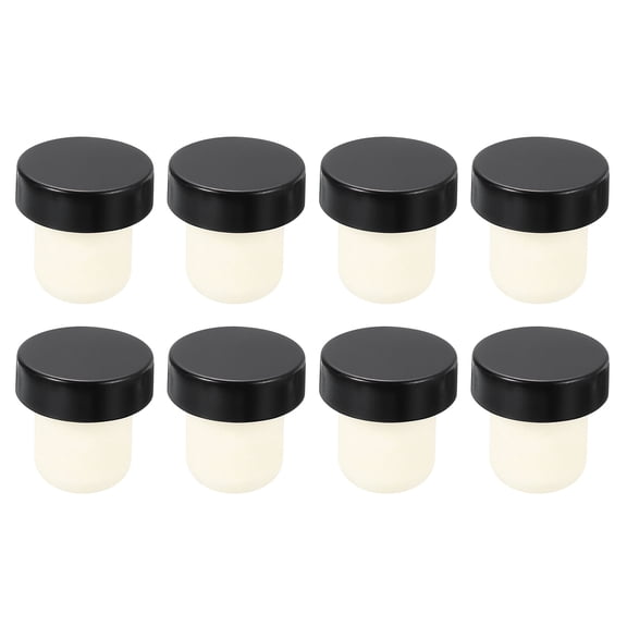 Uxcell 8Pack T-shaped Stoppers, 0.72inch Cork Wine Stopper Wine Bottle Corks, Black