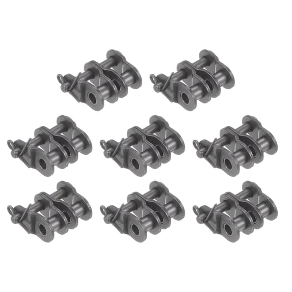 Uxcell 8Pcs #25-2/04C-2 Double Chain Offset Half Link Roller 6.35mm Pitch Master Connector Links for 04C-2 Chain