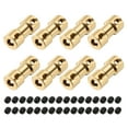 thumbnail image 1 of Uxcell 8Pcs 3.17mm to 4mm Brass Shaft Coupling Joint Connector with Screws for RC Model Car, 1 of 4