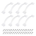 thumbnail image 1 of Uxcell 8Pcs 5.4" Gate Handle with Screw for Kitchen Closet Door, White, 1 of 6