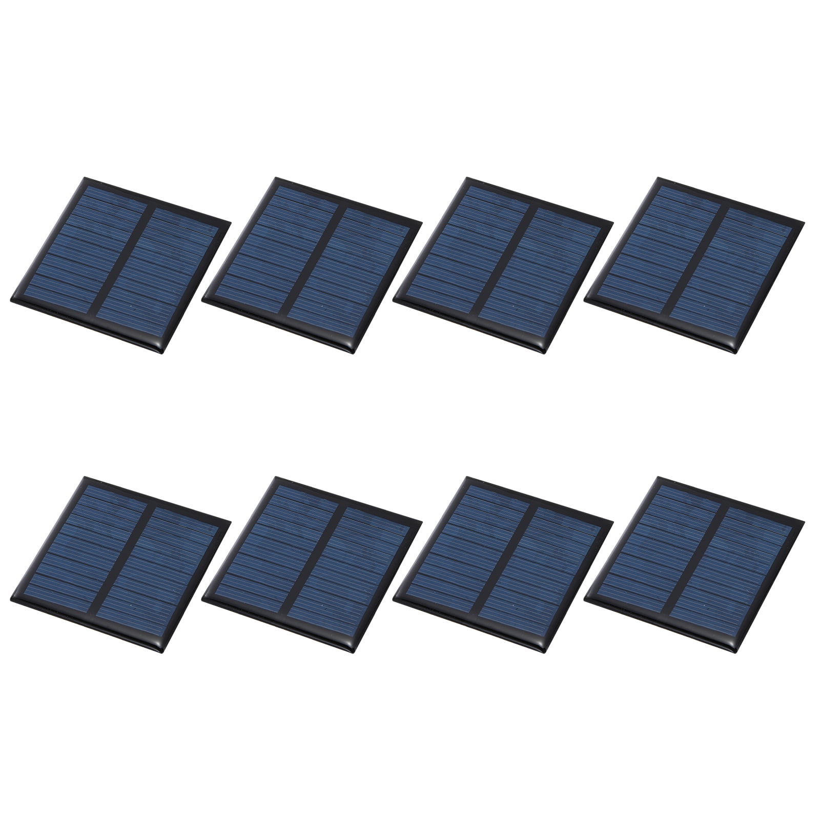 Uxcell 8Pcs 5.5V 0.33W 60.0mA Mini Solar Panels, Small Solar Photovoltaic Power Cells Charge DIY Electric Toy Materials Kits