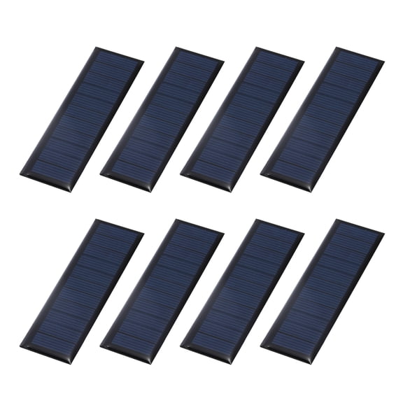 Uxcell 8Pcs 5.5V 0.385W 70.0mA Mini Solar Panels Small Solar Photovoltaic Power Cells Charge DIY Electric Toy Materials Kits