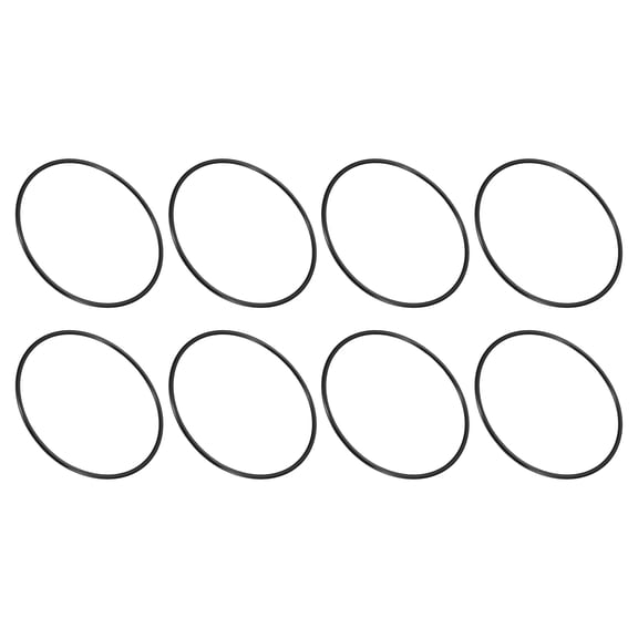 Uxcell 8Pcs AS-246 O-Rings, Nitrile Rubber O-Rings 4-1/2" ID 4-3/4" OD 1/8" Width for Faucet Plumbing Machine Sealing Automotive Repair, Tail Cap Assembly, 70 Durometer, Black