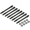 thumbnail image 1 of Uxcell 8Pcs Aluminum Dart Shafts 2BA Thread Dart Stems Replacement Accessories with Rubber Rings for Steel Tip Black 45mm, 1 of 5
