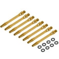 thumbnail image 1 of Uxcell 8Pcs Aluminum Dart Shafts 2BA Thread Dart Stems Replacement Accessories with Rubber Rings for Steel Tip Gold 45mm, 1 of 5