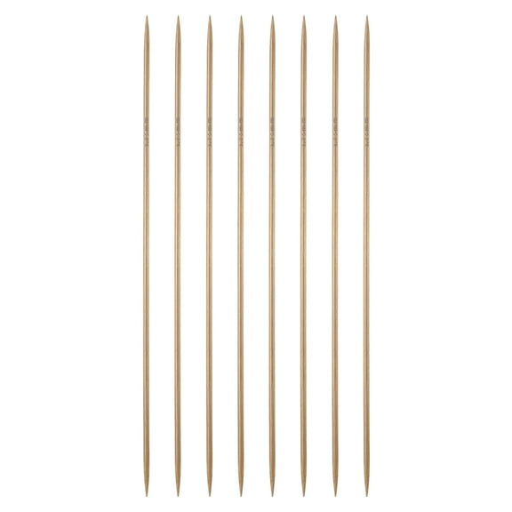 Uxcell 8Pcs Bamboo Knitting Needles Double Pointed Size US 3(3.25mm) Carbonized 10 inch(25cm) Straight for Handmade Creative DIY