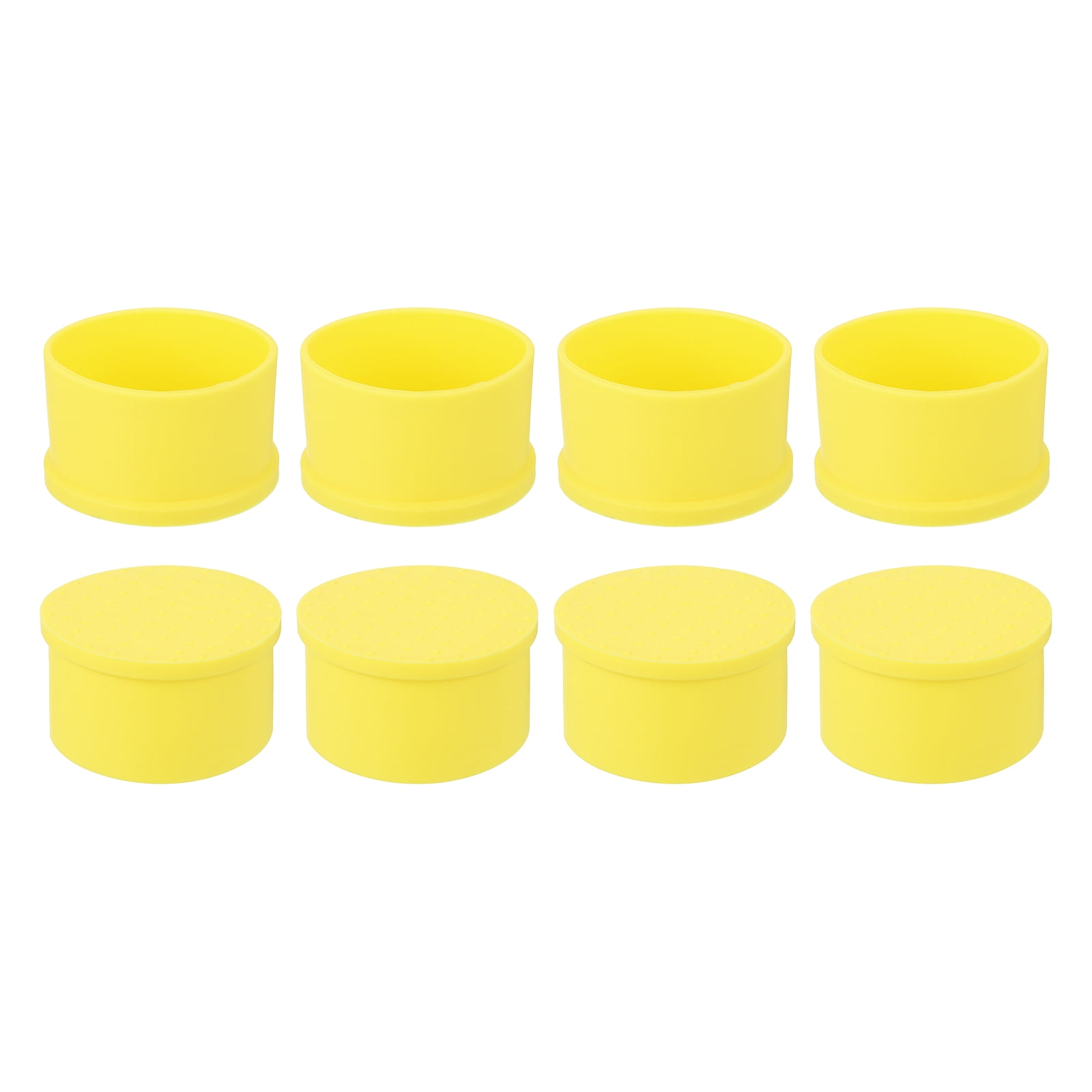 8pcs Rubber Chair Leg Caps - 19mm Floor Protectors, Reduce Noise & Prevent Scratches